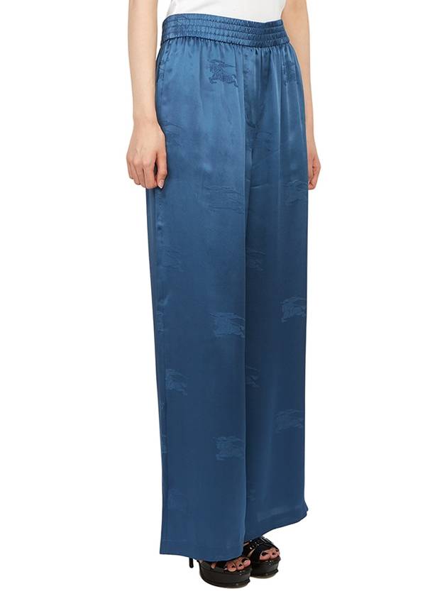 EKD Silk Jacquard Wide Pants Blue - BURBERRY - BALAAN 6