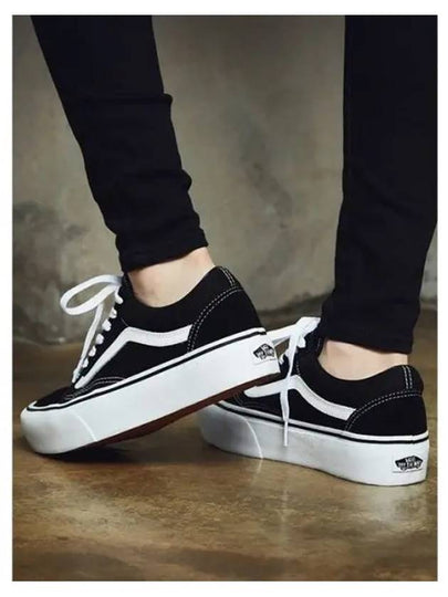 Old School Platform Low Top Sneakers Black - VANS - BALAAN 2