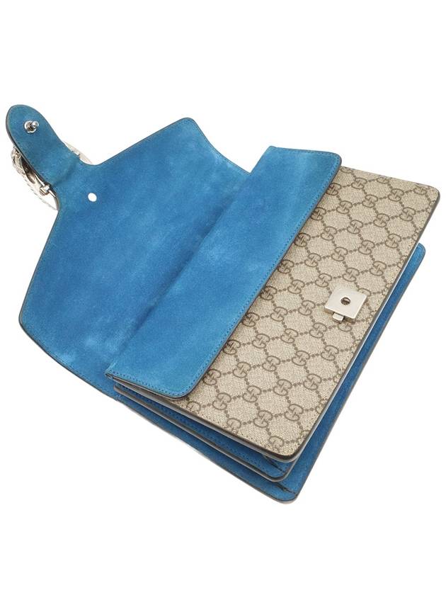 GG Supreme Canvas Blue Suede Dionysus Small Chain Shoulder Bag 400249 - GUCCI - BALAAN 10