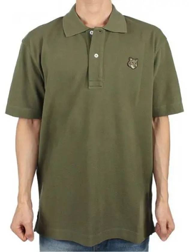 Bold Fox Head Patch Comfort Polo Shirt Military Green - MAISON KITSUNE - BALAAN 2