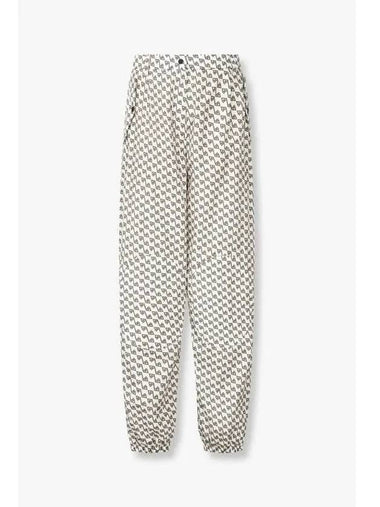 Women s Logo Pattern Patch Jogger Pants White - HERNO - BALAAN 1