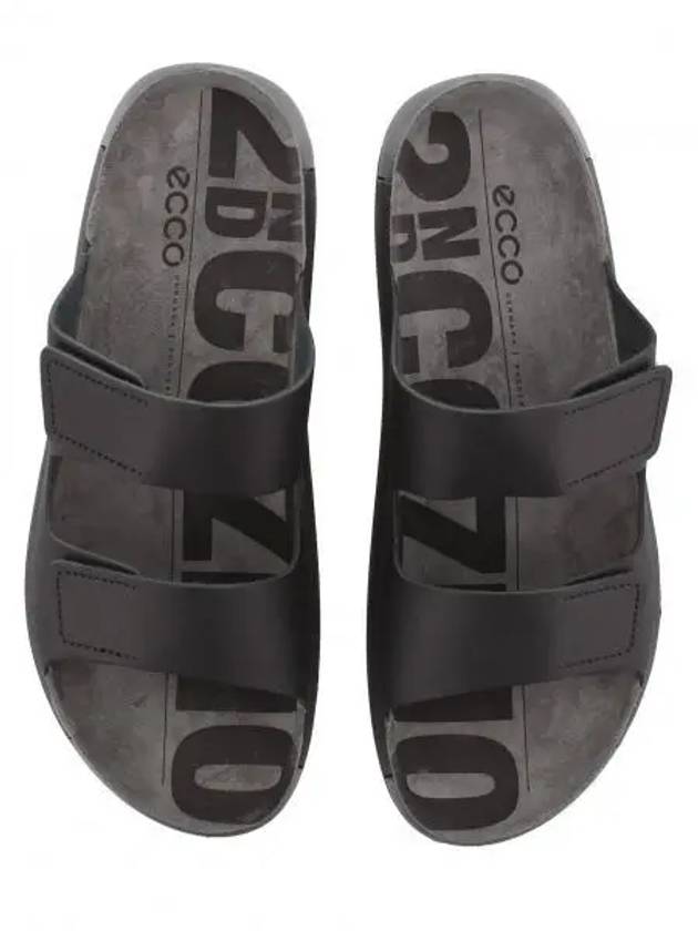 2nd Cozmo Leather Slippers Black - ECCO - BALAAN 2