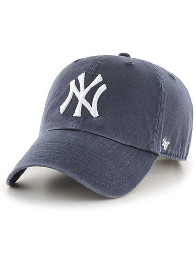 NY Big Logo New York Yankees Ball Cap Vintage Navy - 47BRAND - BALAAN 2