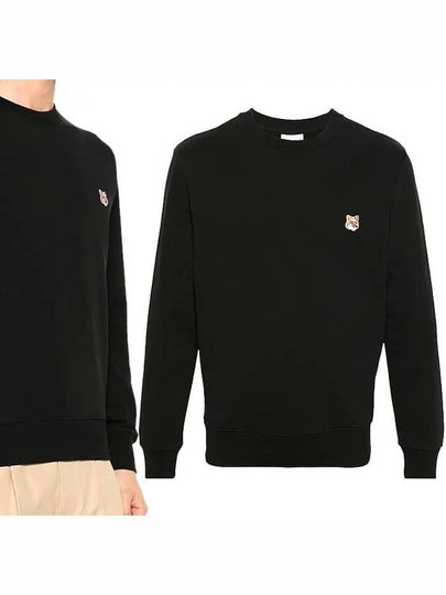 Fox Head Patch Regular Sweatshirt Black - MAISON KITSUNE - BALAAN 2