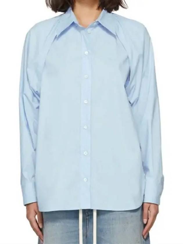 Cut-Out Detail Shirt Sky Blue - MAISON MARGIELA - BALAAN 4