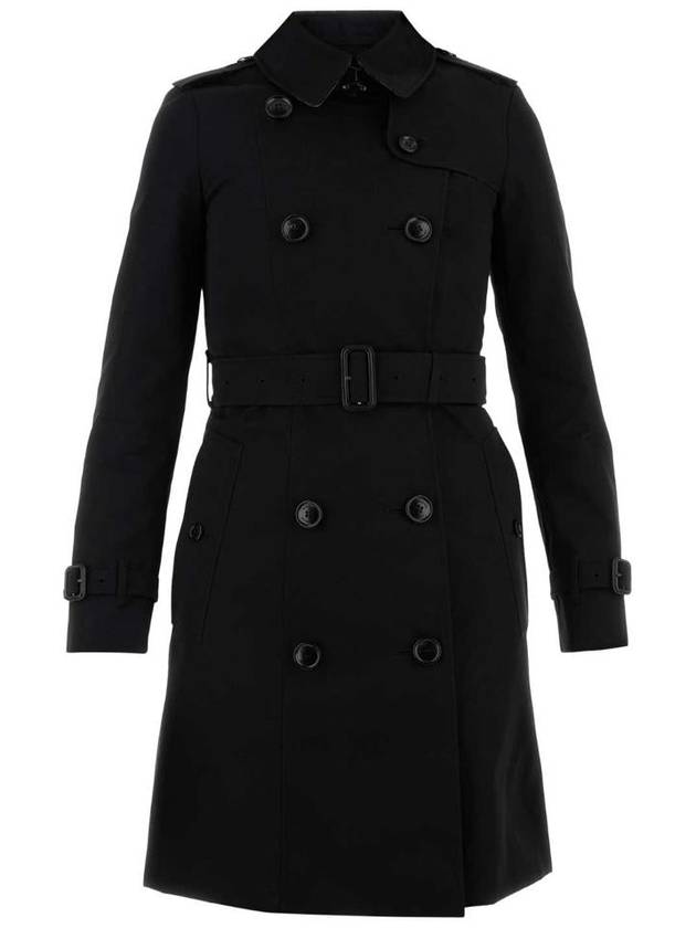 Chelsea Cotton Trench Coat Black - BURBERRY - BALAAN 2