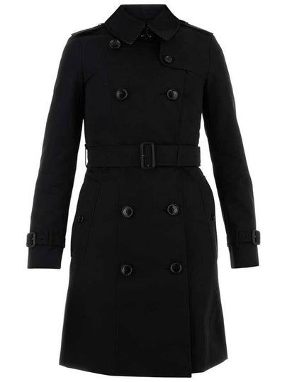 Chelsea Cotton Trench Coat Black - BURBERRY - BALAAN 2