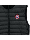 Hybrdige Slim Fit Merino Wool Padded Vest Black - CANADA GOOSE - BALAAN 4