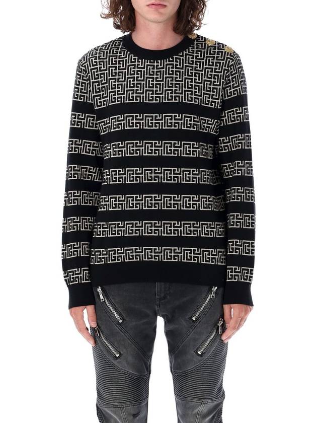 Balmain Monogram Marinier Sweater - BALMAIN - BALAAN 1