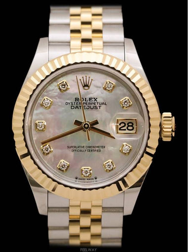 Daejeon Luxury Watch Rolex 279173 Datejust Combi Mother of Pearl Diamond 10P 28mm - ROLEX - BALAAN 1