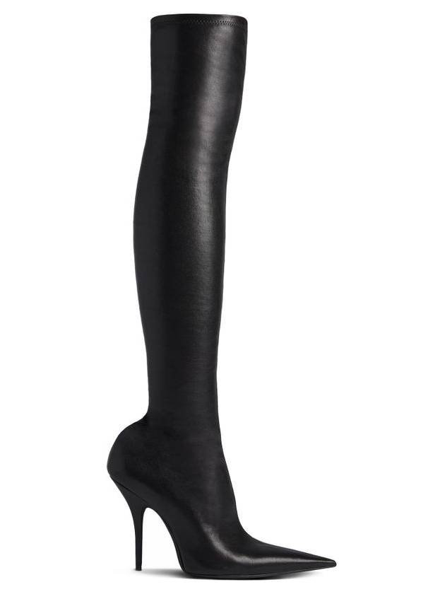 Avenue Nappa Leather Long Boots Black - BALENCIAGA - BALAAN 2