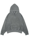 2024 F W Unisex Vintage Pigment Washed Hooded Sweatshirt Gray - MAVRK - BALAAN 2