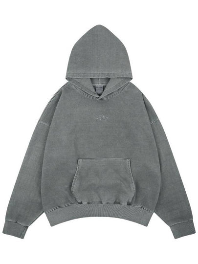 2024 F W Unisex Vintage Pigment Washed Hooded Sweatshirt Gray - MAVRK - BALAAN 2