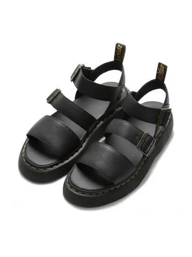 Gryphon Quad Leather Platform Sandals Black - DR. MARTENS - BALAAN 2