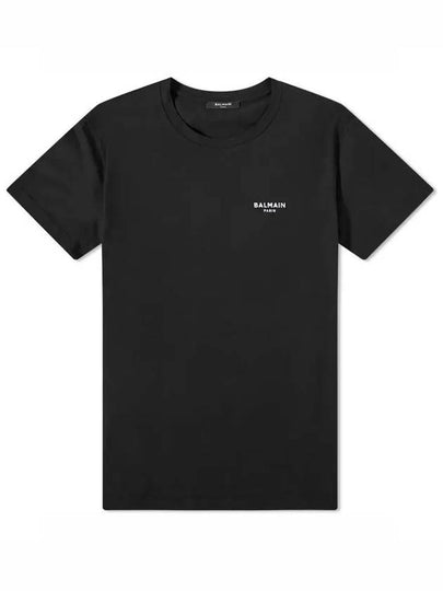 Mini Logo Short Sleeve T-shirt Black - BALMAIN - BALAAN 2