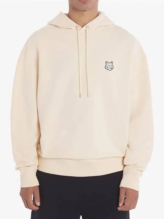 Bold Fox Head Patch Oversize Hoodie Beige - MAISON KITSUNE - BALAAN 3