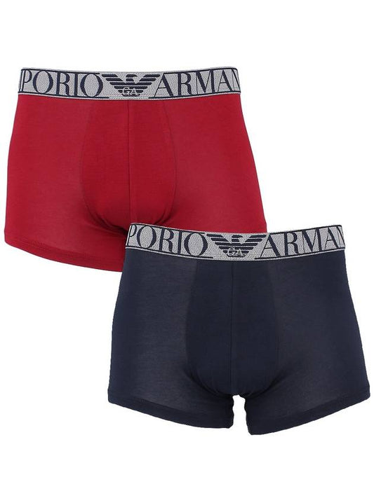 Logo Band Trunk Briefs 2 Pack - EMPORIO ARMANI - BALAAN 2