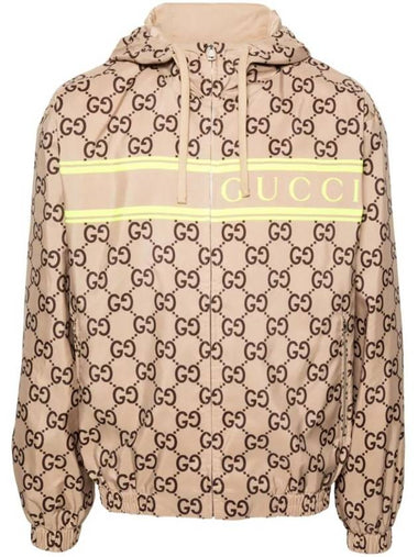 GG Supreme Print Hooded Jacket 787514ZAQOI - GUCCI - BALAAN 1