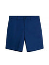 Nathan Cloud Satin Shorts Estate Blue - J.LINDEBERG - BALAAN 2