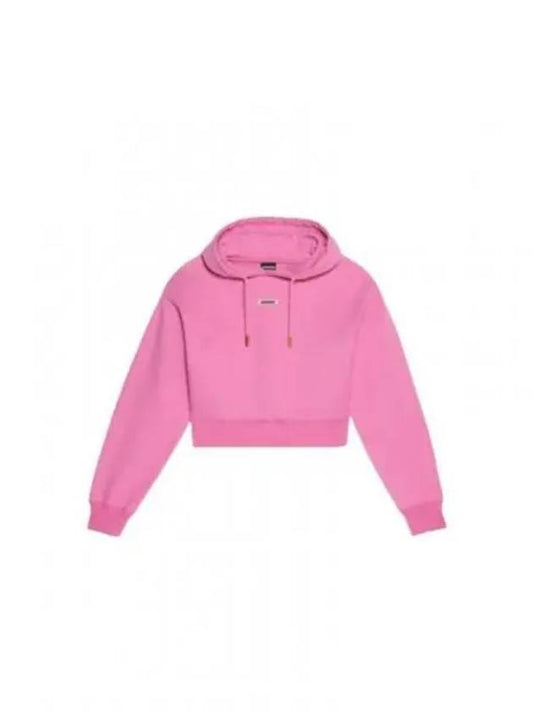 Le Sweatshirt Gros Grain Cotton Hoodie Pink - JACQUEMUS - BALAAN 2