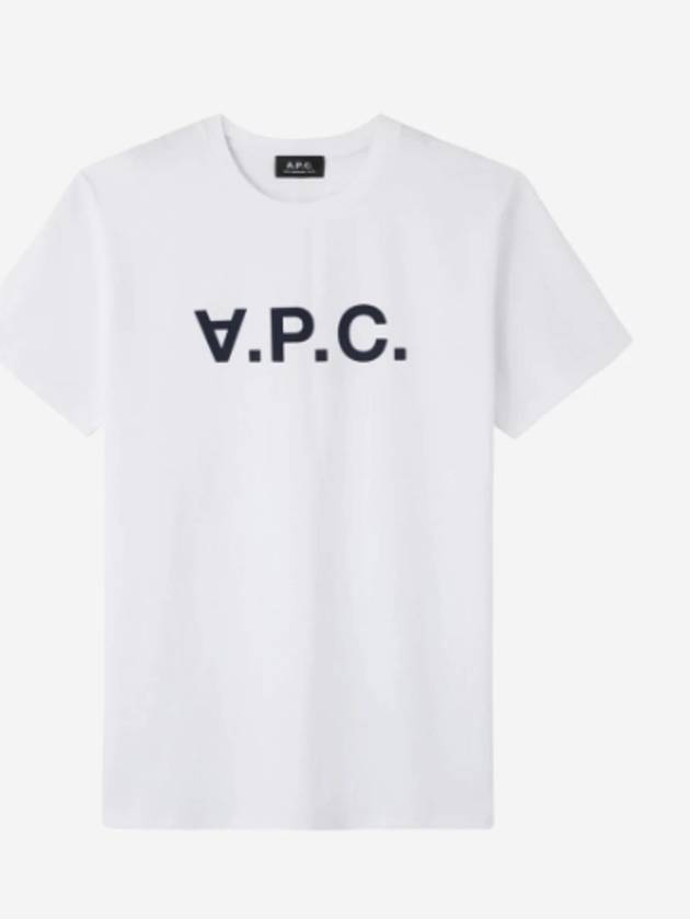 Men's VPC Logo Short Sleeve T-Shirt White - A.P.C. - BALAAN 2