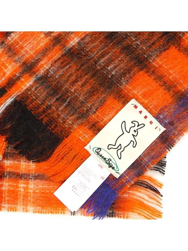 Check Pattern Muffler Orange - MARNI - BALAAN 5