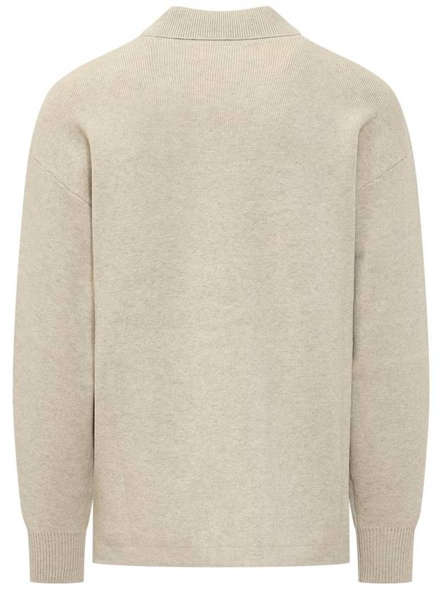 William Polo Knit Top Light Grey - ISABEL MARANT - BALAAN 3