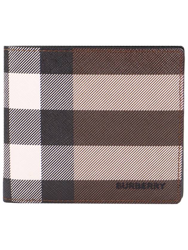 Vintage Check 2-Fold Half Wallet Dark Birch Brown - BURBERRY - BALAAN 2