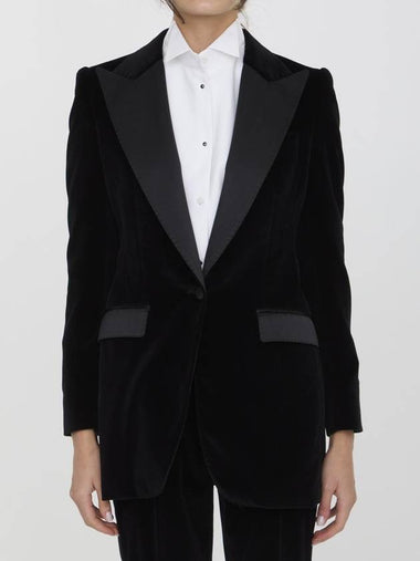 Velvet Tuxedo Jacket - DOLCE&GABBANA - BALAAN 1