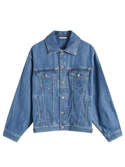 Washed Denim Jacket Blue - VALENTINO - BALAAN 2