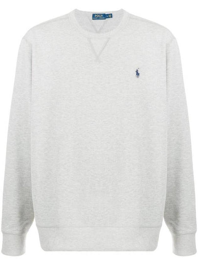 Embroidered Logo Pony Crew Neck Sweatshirt Grey - POLO RALPH LAUREN - BALAAN 2