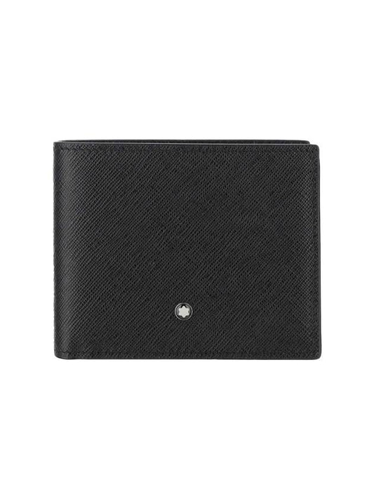Sartorial Logo 6cc Saffiano Wallet Black - MONTBLANC - BALAAN 1