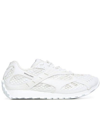 Orbit Mesh Rubber Low Top Sneakers Silver White - BOTTEGA VENETA - BALAAN 2