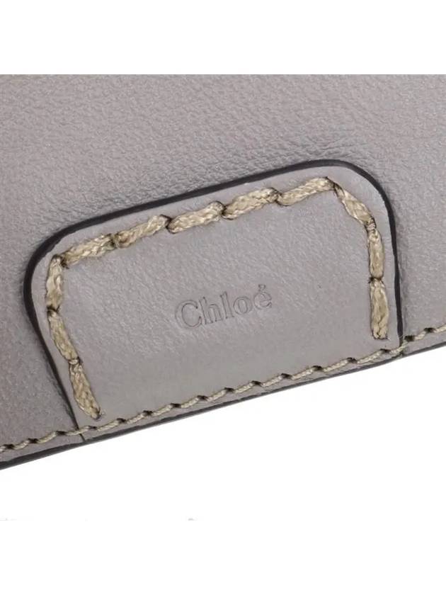 Edith Small Tri-Fold Buffalo Leather Half Wallet Grey - CHLOE - BALAAN 9