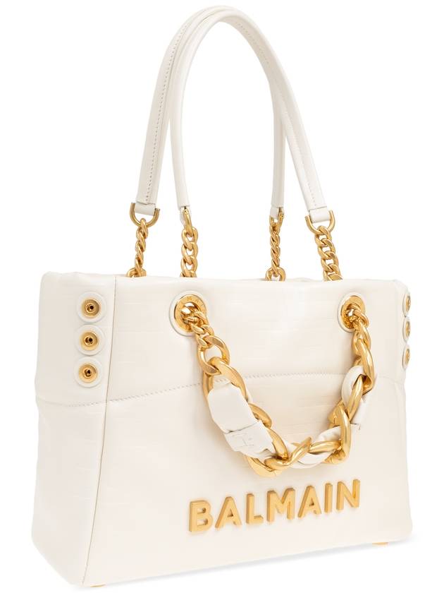 Balmain Bag 1945 Small Type Shopper, Women's, Cream - BALMAIN - BALAAN 4