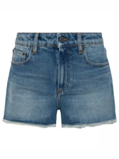 Mini Denim Shorts Blue - AMI - BALAAN 2