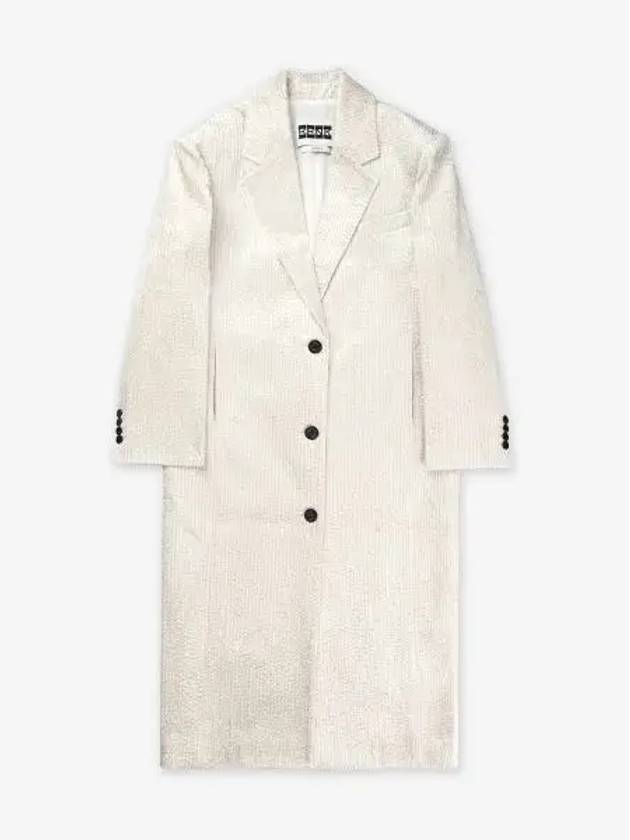 EENK Transform Long Coat Ivory EEZ1O453CT04IV - IRIS & INK - BALAAN 1