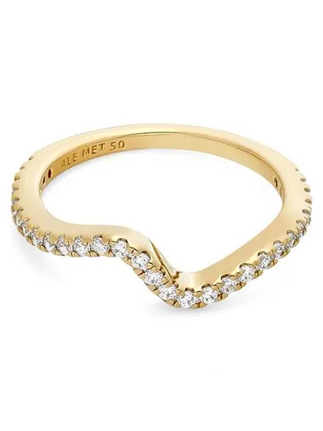 Sparkling Wave Ring Gold - PANDORA - BALAAN 3