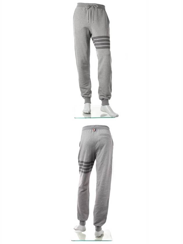 Men's Diagonal Loop Back Track Pants Medium Grey - THOM BROWNE - BALAAN 5