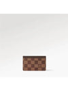 Damier Eben Single Card Wallet Brown - LOUIS VUITTON - BALAAN 7