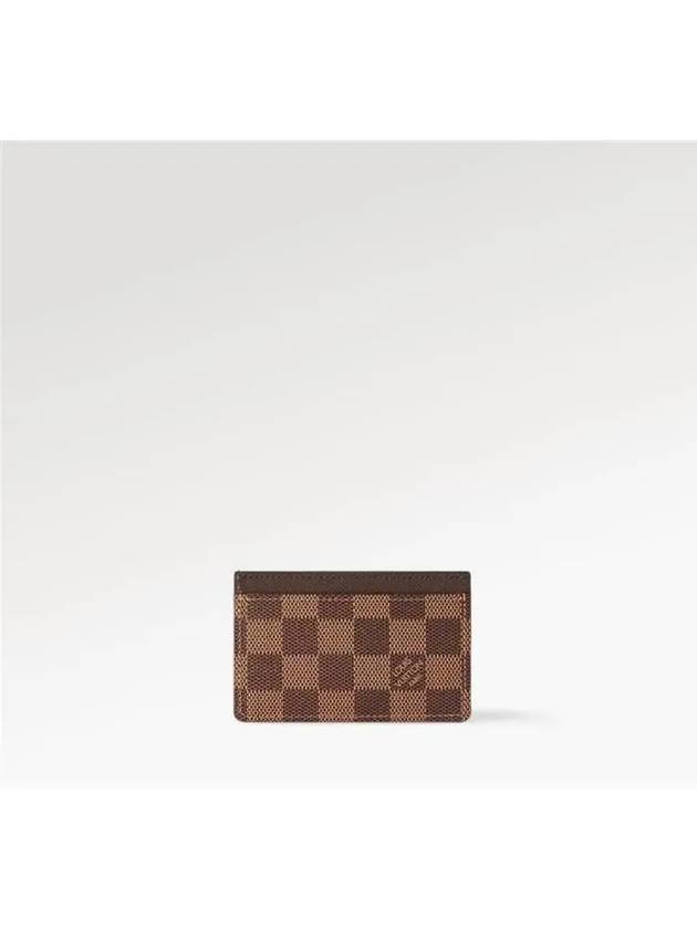 Damier Eben Single Card Wallet Brown - LOUIS VUITTON - BALAAN 7