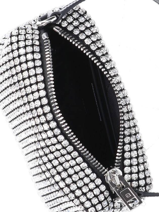 Heiress Crystal Mesh Pouch Bag Black White - ALEXANDER WANG - BALAAN 5