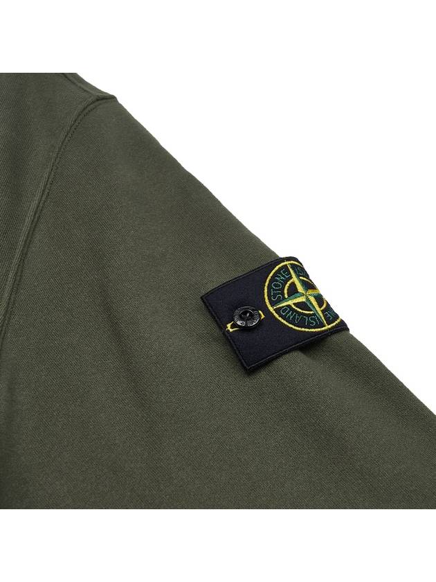 Wappen Patch Crew Neck Cotton Sweatshirt Musk Green - STONE ISLAND - BALAAN 6