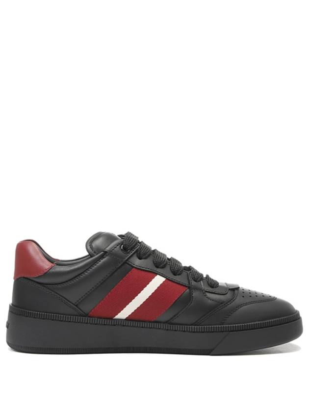 Rebby Leather Low-Top Sneakers Black - BALLY - BALAAN 5