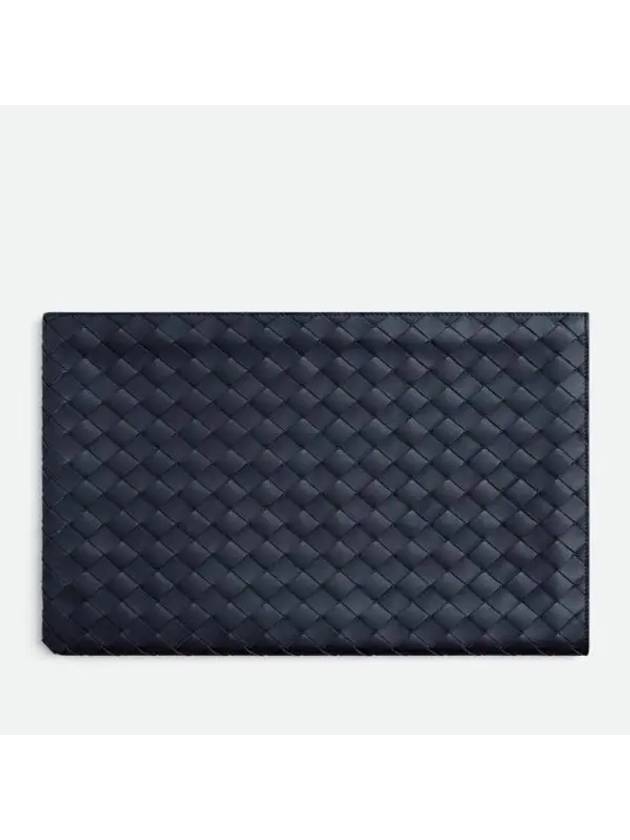 Intrecciato Half Zip Clutch Bag Space Cop - BOTTEGA VENETA - BALAAN 1