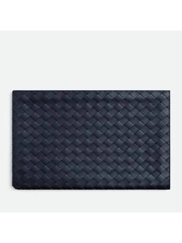 Intrecciato Half Zip Clutch Bag Space Cop - BOTTEGA VENETA - BALAAN 1