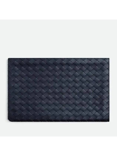 Intrecciato Half Zipper Pouch Clutch Bag Space Cop - BOTTEGA VENETA - BALAAN 1