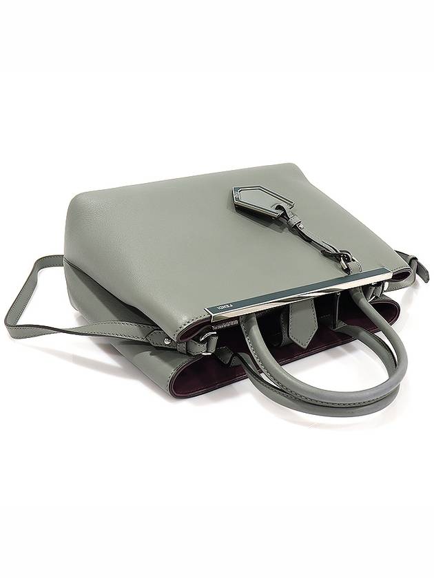 8BH253 Gray Calfskin Toujour Small 2WAY - FENDI - BALAAN 4