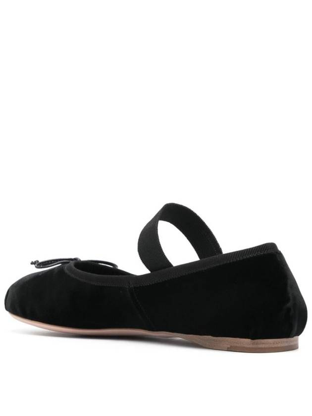 Mary Jane Velvet Ballerina Black - MIU MIU - BALAAN 4