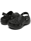 Classic Platform Clog Sandals Black - CROCS - BALAAN 5